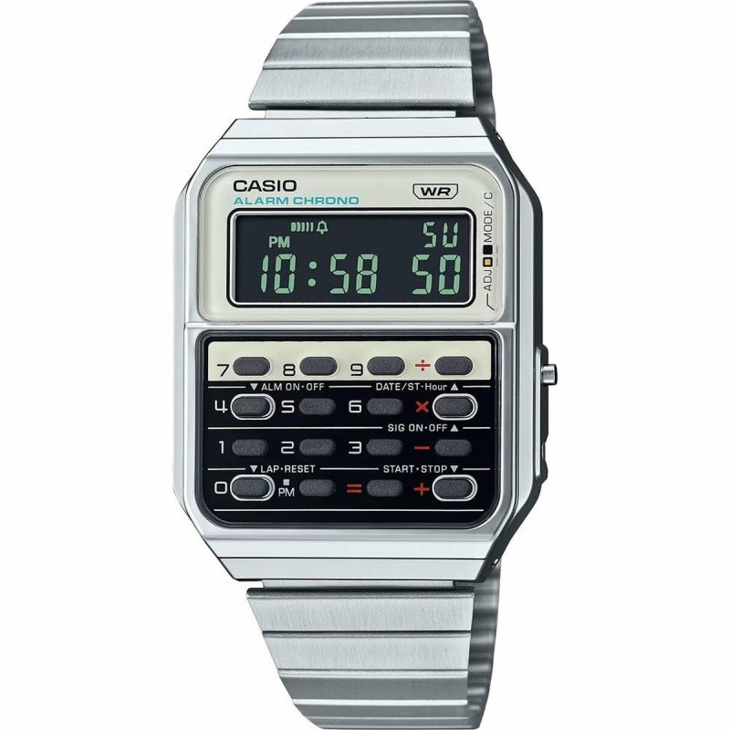 Herrenuhr Casio CA-500WE-7BEF Silberfarben (Ø 34 mm)