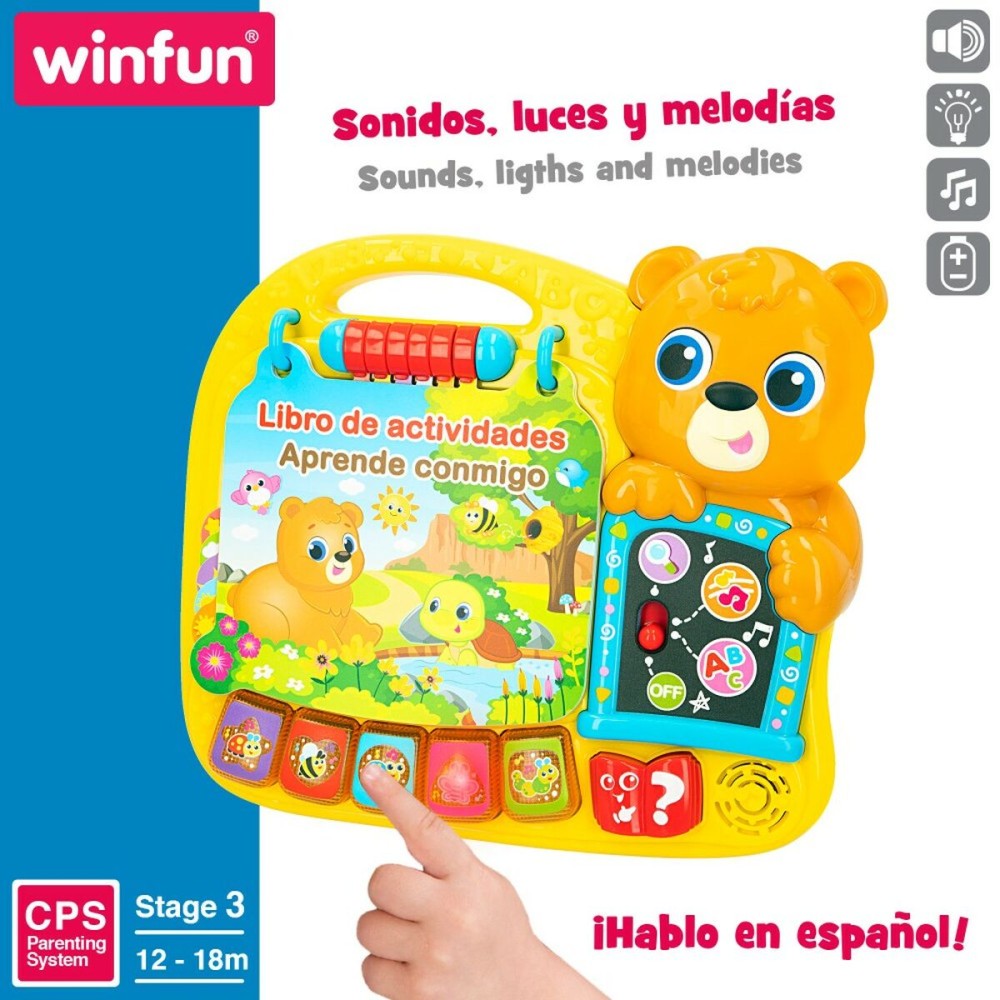 Livre interactif pour enfants Winfun 26,5 x 4,5 x 23,5 cm ES (4 Unités)