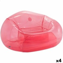 Aufblasbarer Pool-Sessel Intex Beanless Durchsichtig Rosa 137 x 74 x 127 cm (4 Stück)