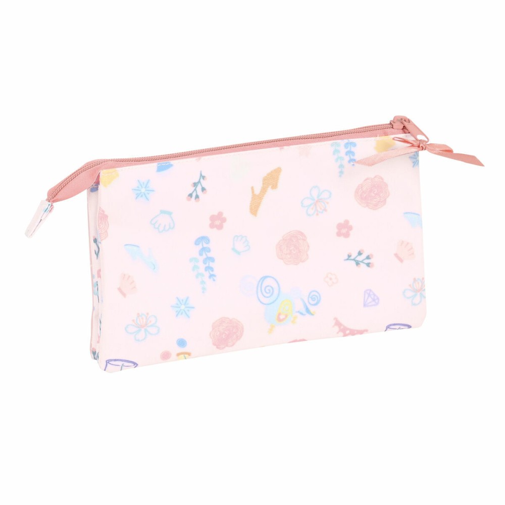 Dreifaches Mehrzweck-Etui Princesses Disney Dream it Rosa 22 x 12 x 3 cm