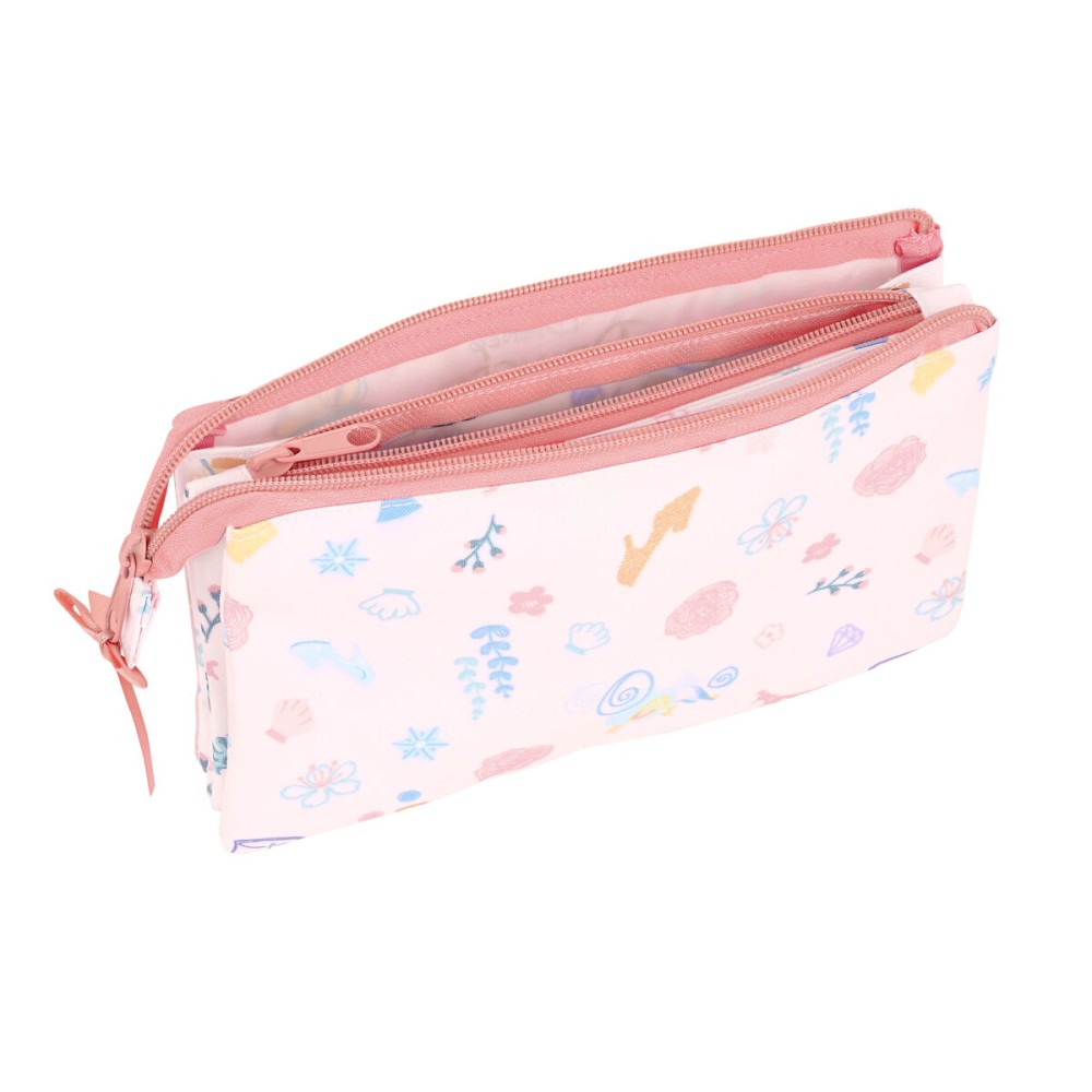 Dreifaches Mehrzweck-Etui Princesses Disney Dream it Rosa 22 x 12 x 3 cm