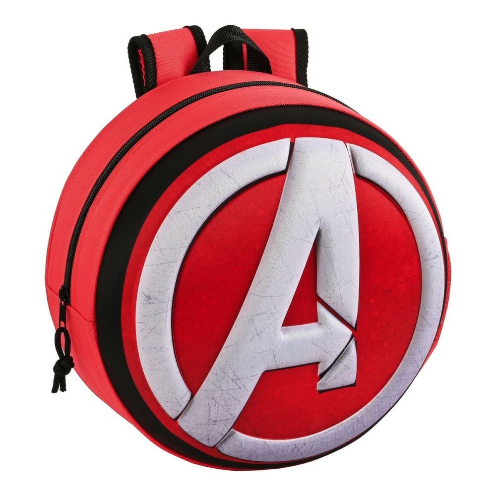 Cartable 3D The Avengers Rouge Noir Blanc (31 x 31 x 10 cm)