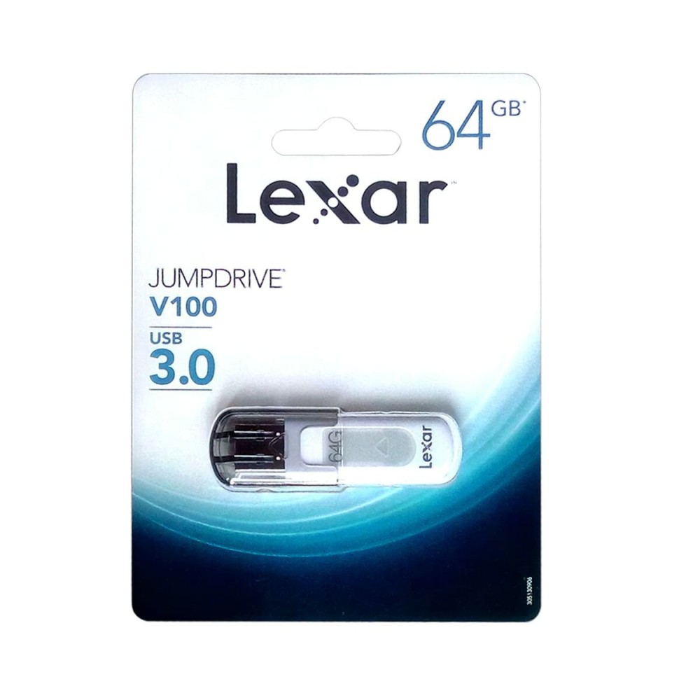 USB stick Lexar JumpDrive V100 White/Grey 64 GB