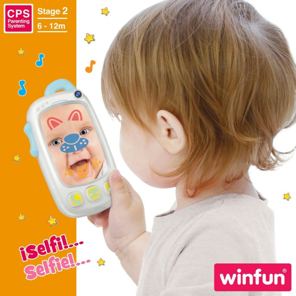 Toy telephone Winfun White 9 x 15,5 x 3,8 cm (6 Units)