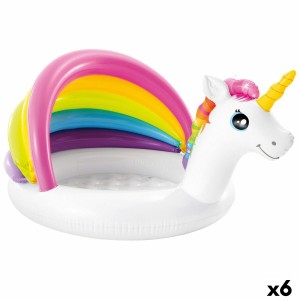 Inflatable Paddling Pool for Children Intex Unicorn Awning 45 L 102 x 69 x 127 cm (6 Units)