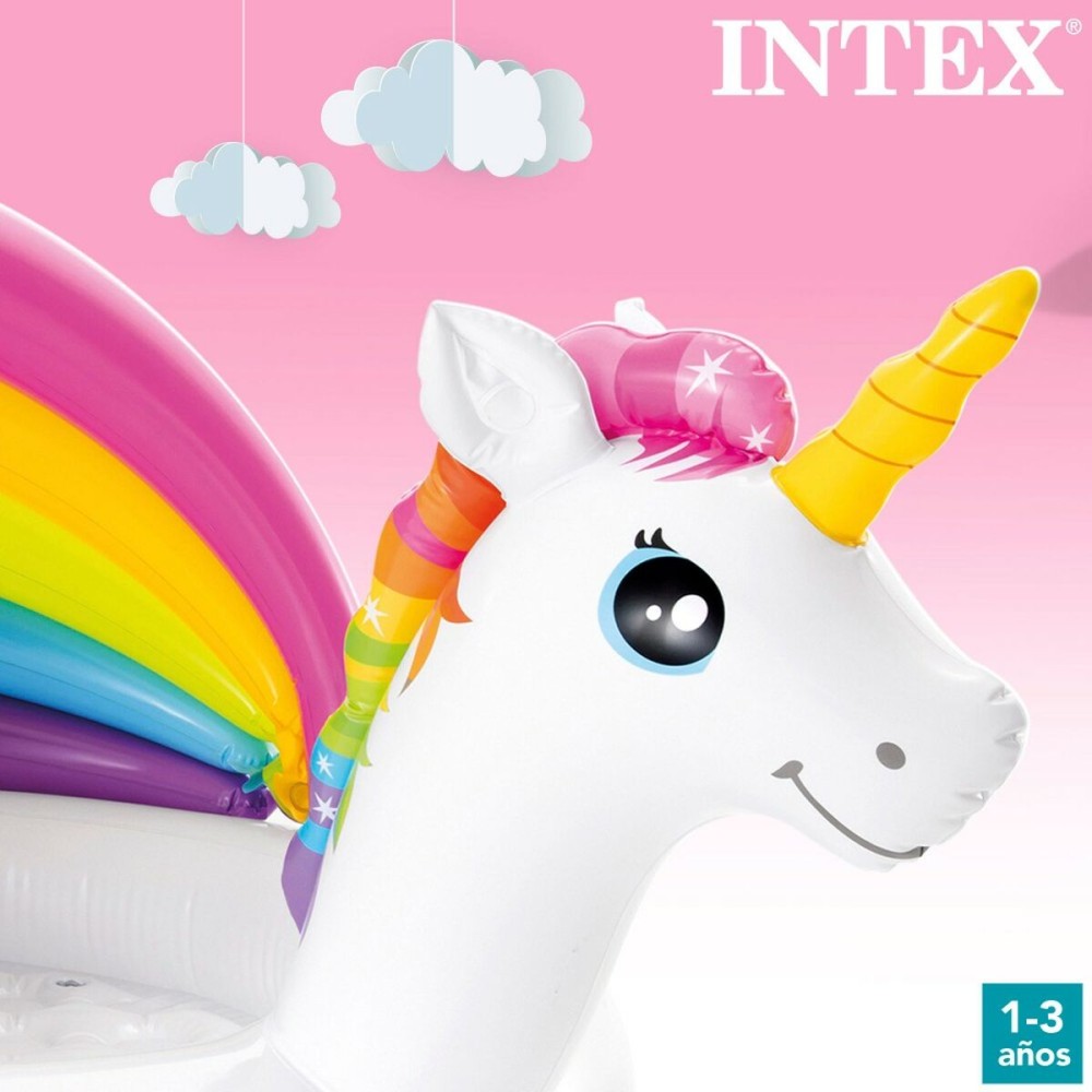 Pataugeoire gonflable pour enfants Intex Licorne Auvent 45 L 102 x 69 x 127 cm (6 Unités)