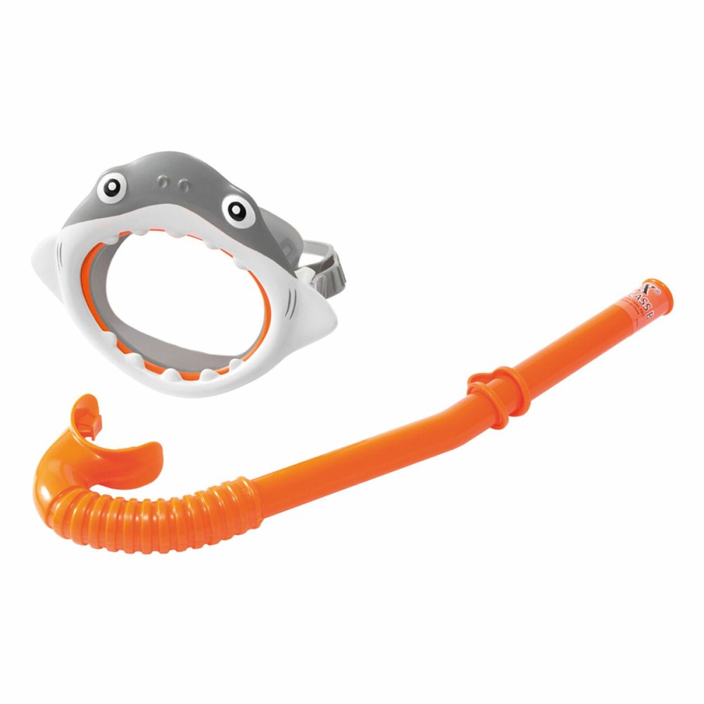 Snorkel Goggles and Tube for Children Intex Shark (6 Units)