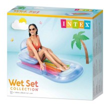 Fauteuil de piscine gonflable Intex Arc-en-ciel 160 x 53 x 85 cm (6 Unités)