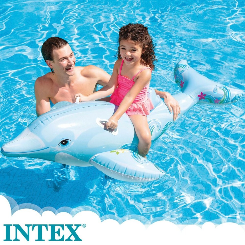 Inflatable pool figure Intex Dolphin 175 x 38 x 66 cm (6 Units)