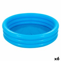 Inflatable Paddling Pool for Children Intex Blue Rings 581 L 168 x 40 cm (6 Units)