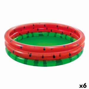 Inflatable Paddling Pool for Children Intex Watermelon Rings 581 L 168 x 38 x 168 cm (6 Units)