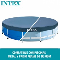 Poolabdeckung Intex 28031 METAL FRAME 366 x 25 x 366 cm