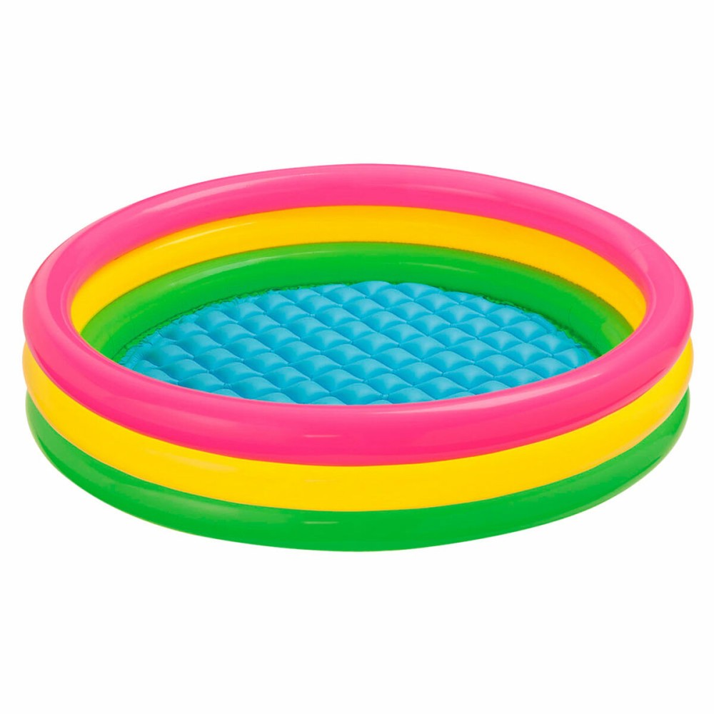 Inflatable Paddling Pool for Children Intex Sunset Rings 131 L 114 x 25 x 114 cm (6 Units)