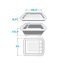 Égouttoir Pliable de Cuisine Aktive 6 Unités