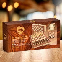 Échecs et dames Colorbaby Backgammon Bois (6 Unités)