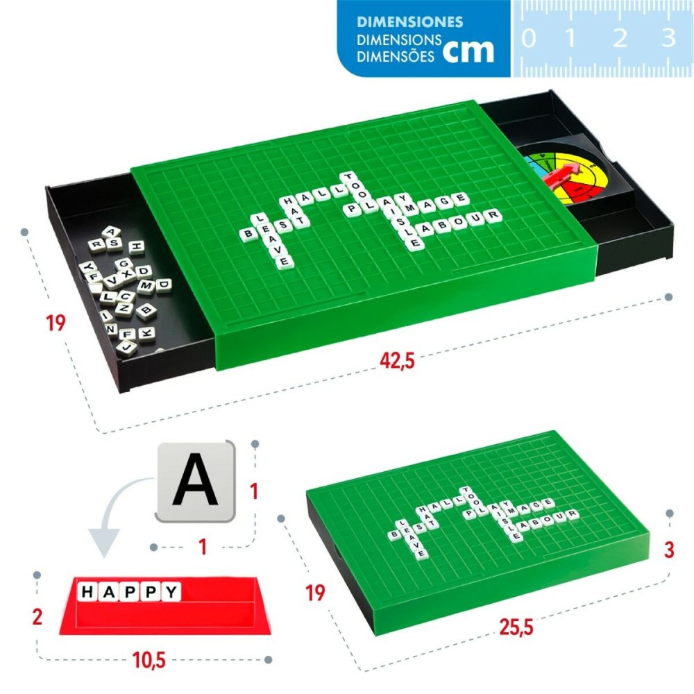 jeu de mots Colorbaby   25,5 x 3 x 19 cm (6 Unités)