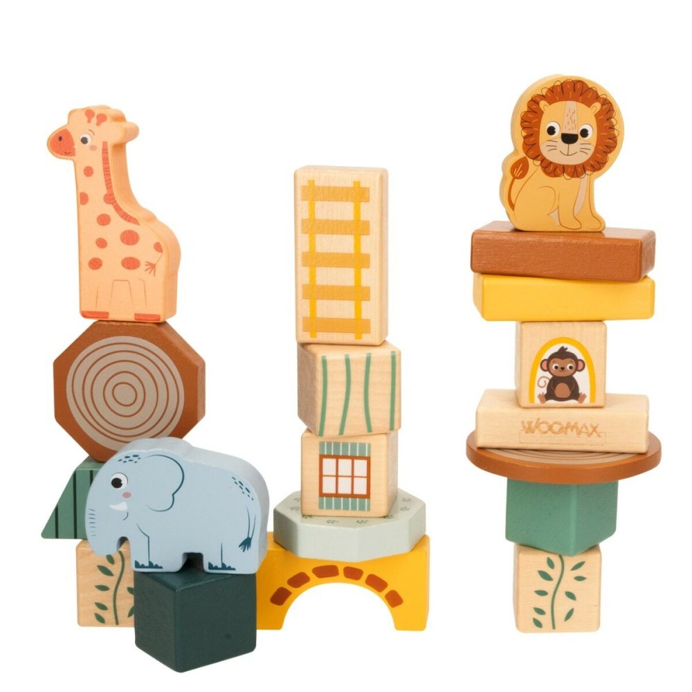 Set de construction Woomax animaux 28 Pièces (6 Unités)