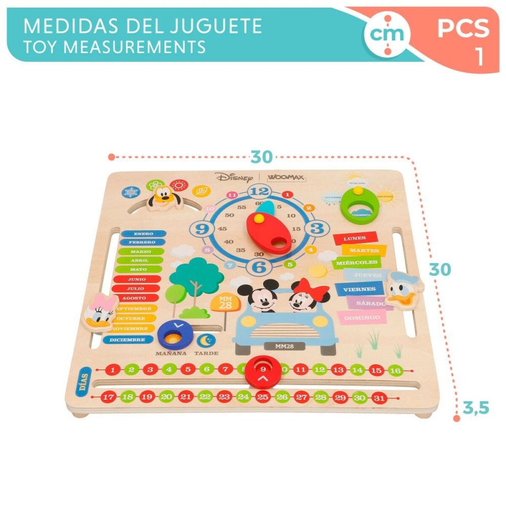 Educational Game Disney Calendar 30 x 3,5 x 30 cm (6 Units)