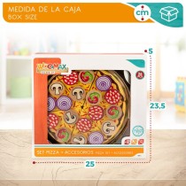 Jeu en bois Woomax Pizza 27 Pièces (6 Unités)