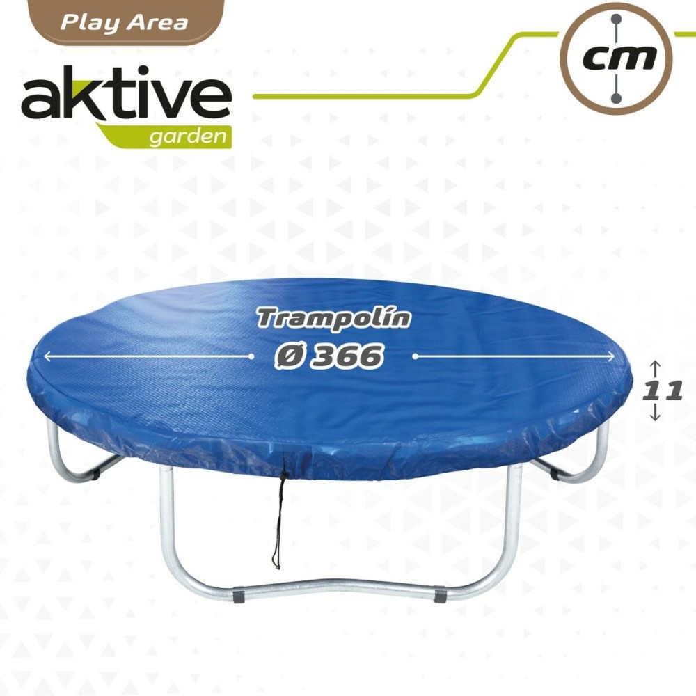 Protective Tarpaulin Aktive Elastic Bed Blue Ø 366 cm (6 Units)