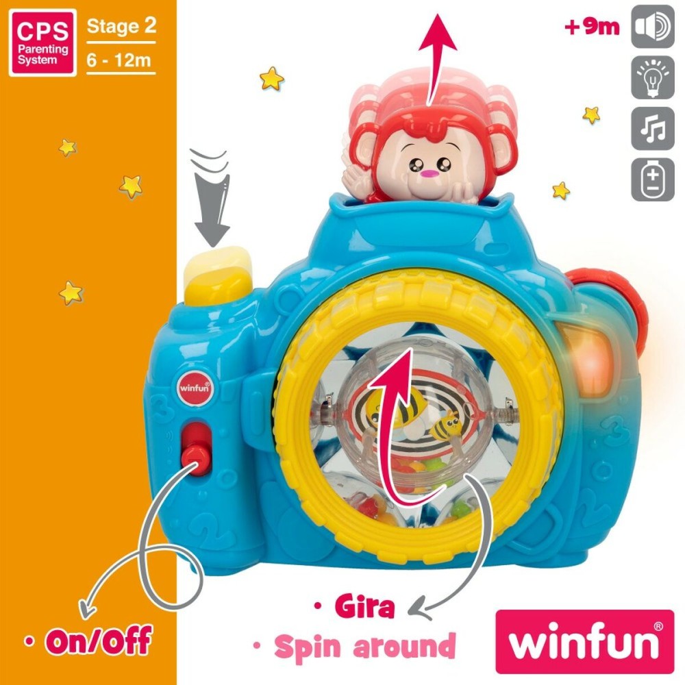 Appareil-photo pour enfants Winfun Bleu 17 x 16,5 x 8 cm (6 Unités)