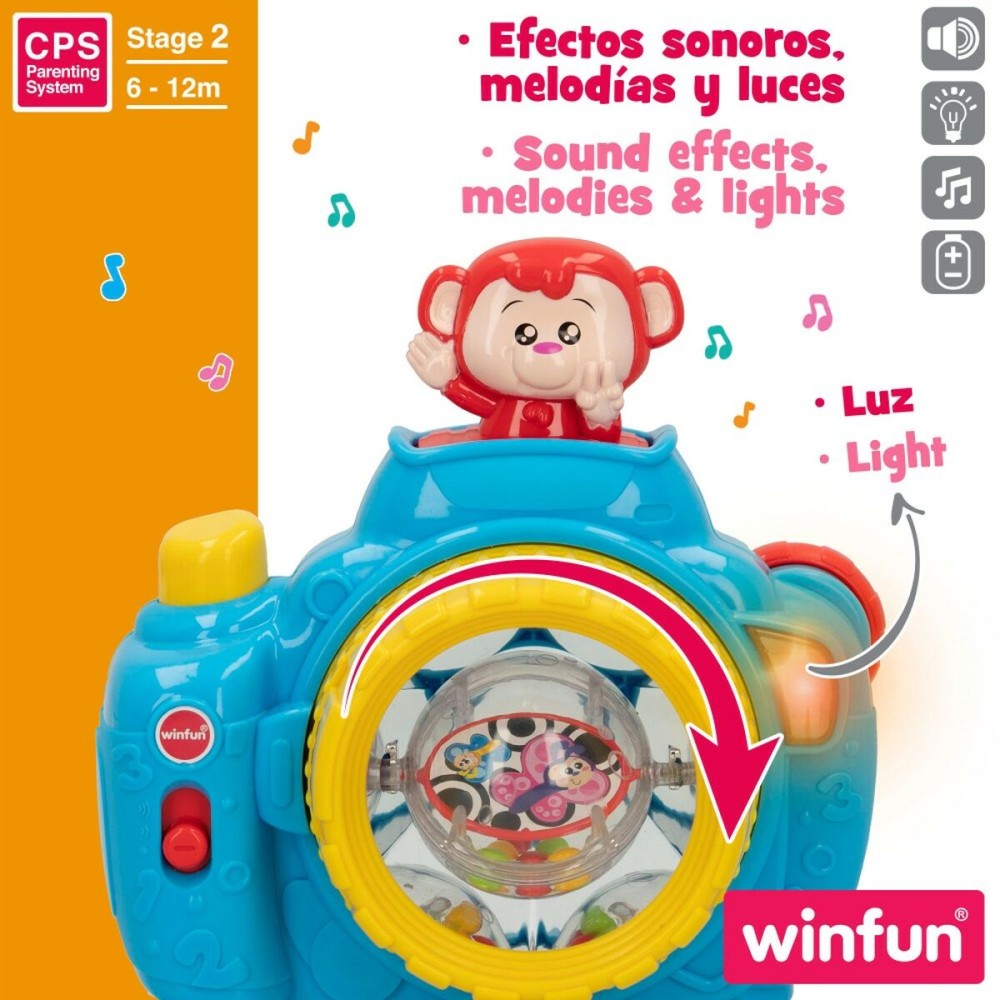 Appareil-photo pour enfants Winfun Bleu 17 x 16,5 x 8 cm (6 Unités)