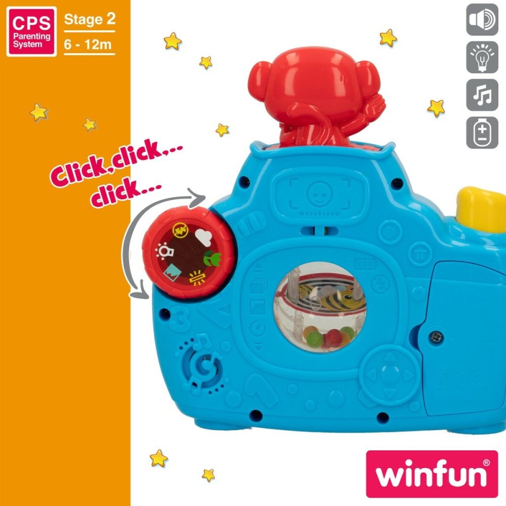 Appareil-photo pour enfants Winfun Bleu 17 x 16,5 x 8 cm (6 Unités)