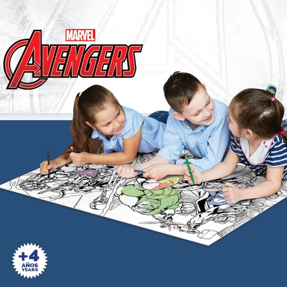 Child's Puzzle The Avengers Double-sided 108 Pieces 70 x 1,5 x 50 cm (6 Units)