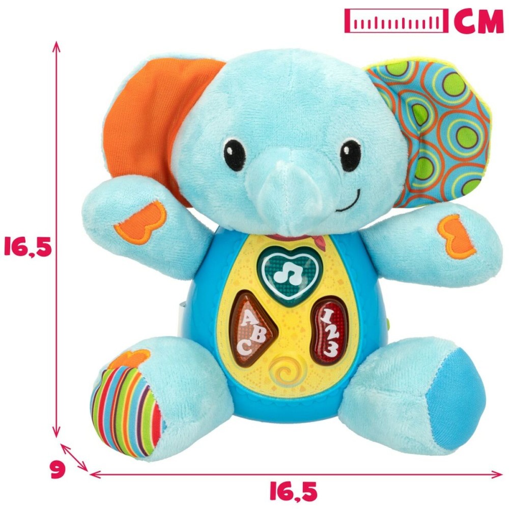 Peluche sonore Winfun Eléphant 17 x 17,5 x 10 cm (6 Unités)