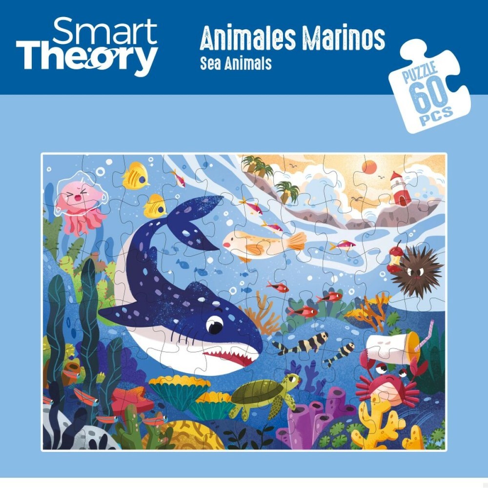 Puzzle Enfant Colorbaby Sea Animals 60 Pièces 60 x 44 cm (6 Unités)