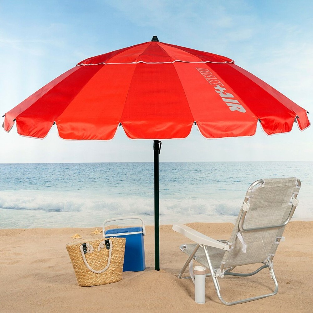 Parasol Aktive Rouge Aluminium 240 x 235 x 240 cm (6 Unités)