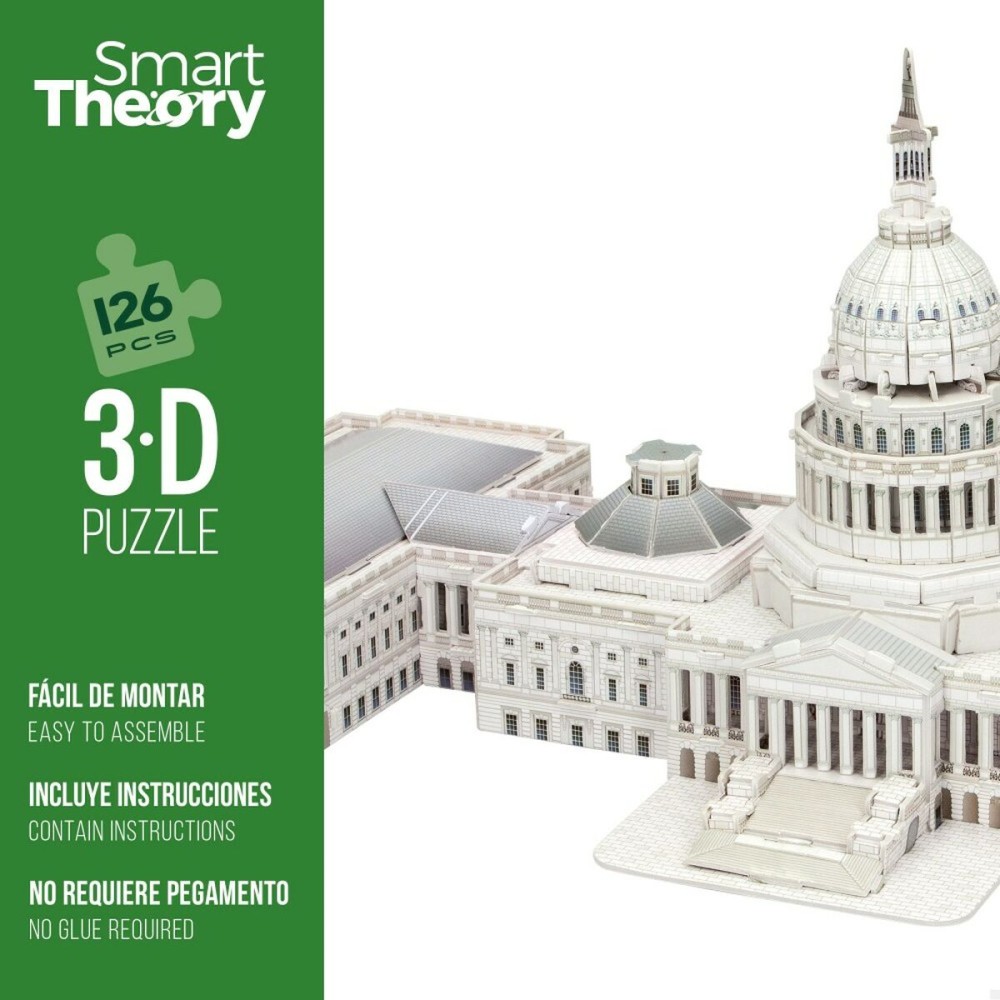 3D Puzzle Colorbaby Capitolio 126 Stücke 52,5 x 20,5 x 23,5 cm (6 Stück)