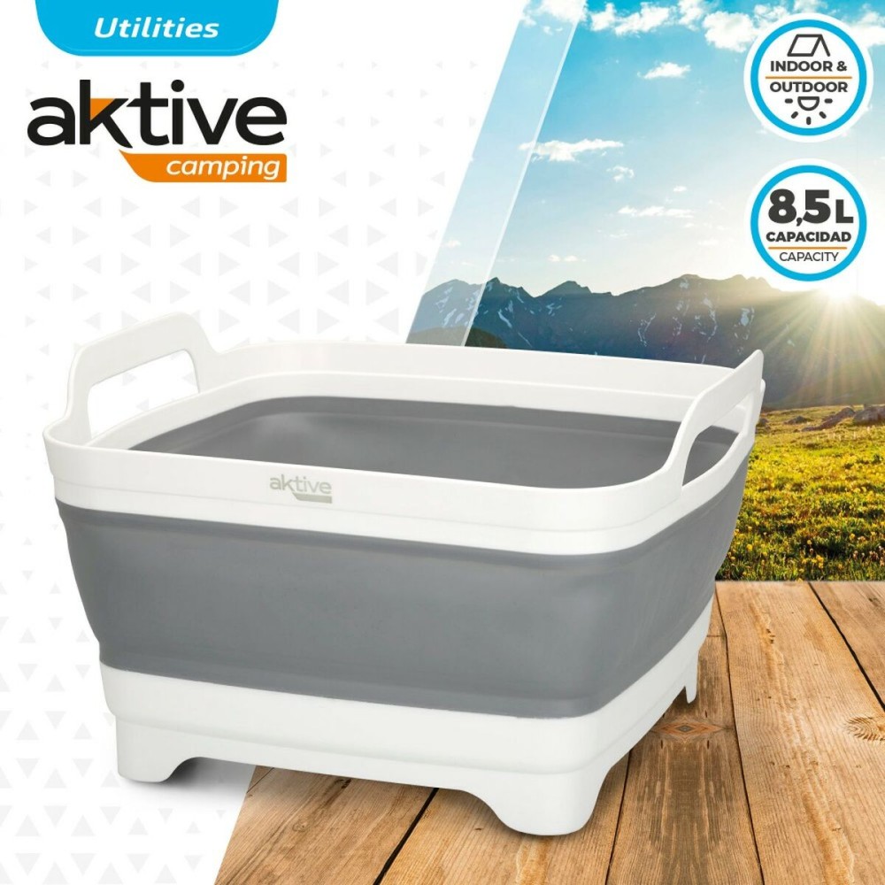 Sink Aktive Foldable 8,5 L Camping 30,5 x 20 x 30 cm 6 Units