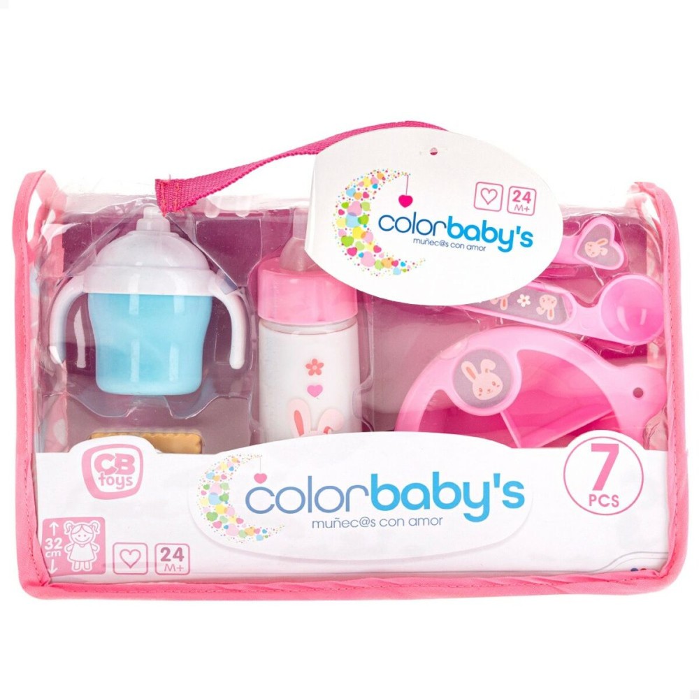 Zubehör für Puppen Colorbaby 21 x 14 x 4,5 cm 6 Stück 7 Stücke