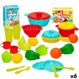 Set de jouets alimentaires Colorbaby Linge et ustensiles de cuisine 31 Pièces (6 Unités)