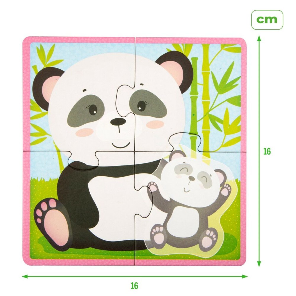 Puzzle Enfant Lisciani animaux 16 Pièces 16 x 1 x 16 cm (6 Unités)