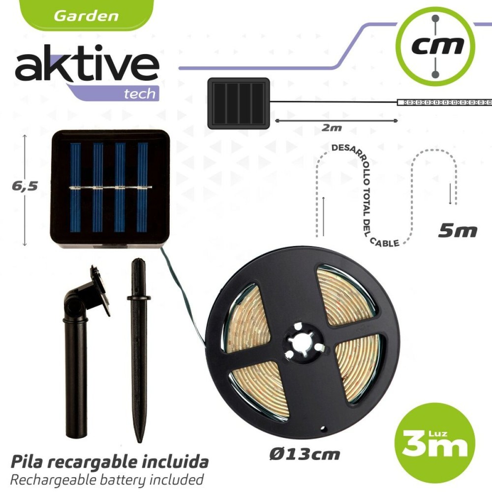 Bande lumineuse Aktive LED Multicouleur Jardin 3 m (6 Unités)