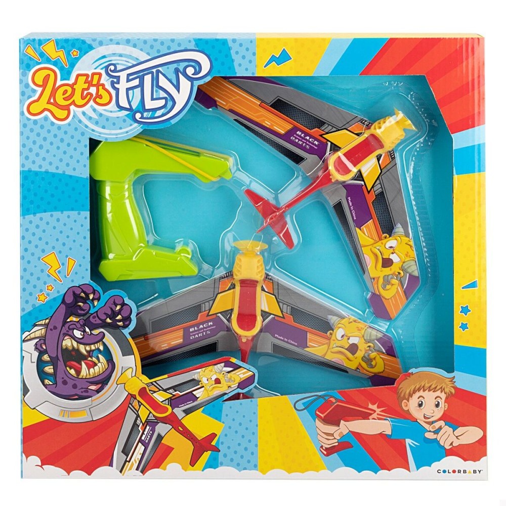 Aeroplane Colorbaby Let's Fly Launcher 14,5 x 3,5 x 25 cm (6 Units)