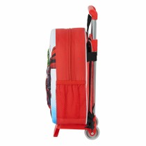 3D School Bag with Wheels 705 The Avengers Red