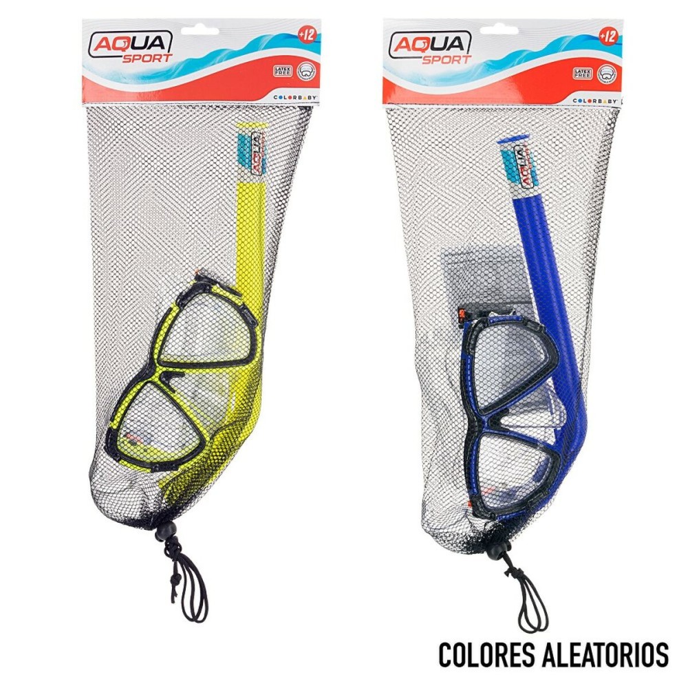 Masque de Plongée avec Tube Colorbaby Aqua Sport Adultes (6 Unités)