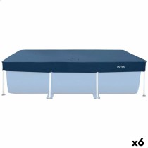 Swimming Pool Cover Intex Navy Blue 260 x 30 x 160 cm Rectangular (6 Units)