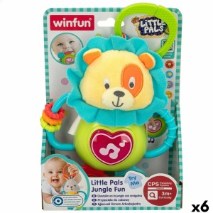 Peluche Hochet Winfun 14 x 19 x 6,5 cm (6 Unités)