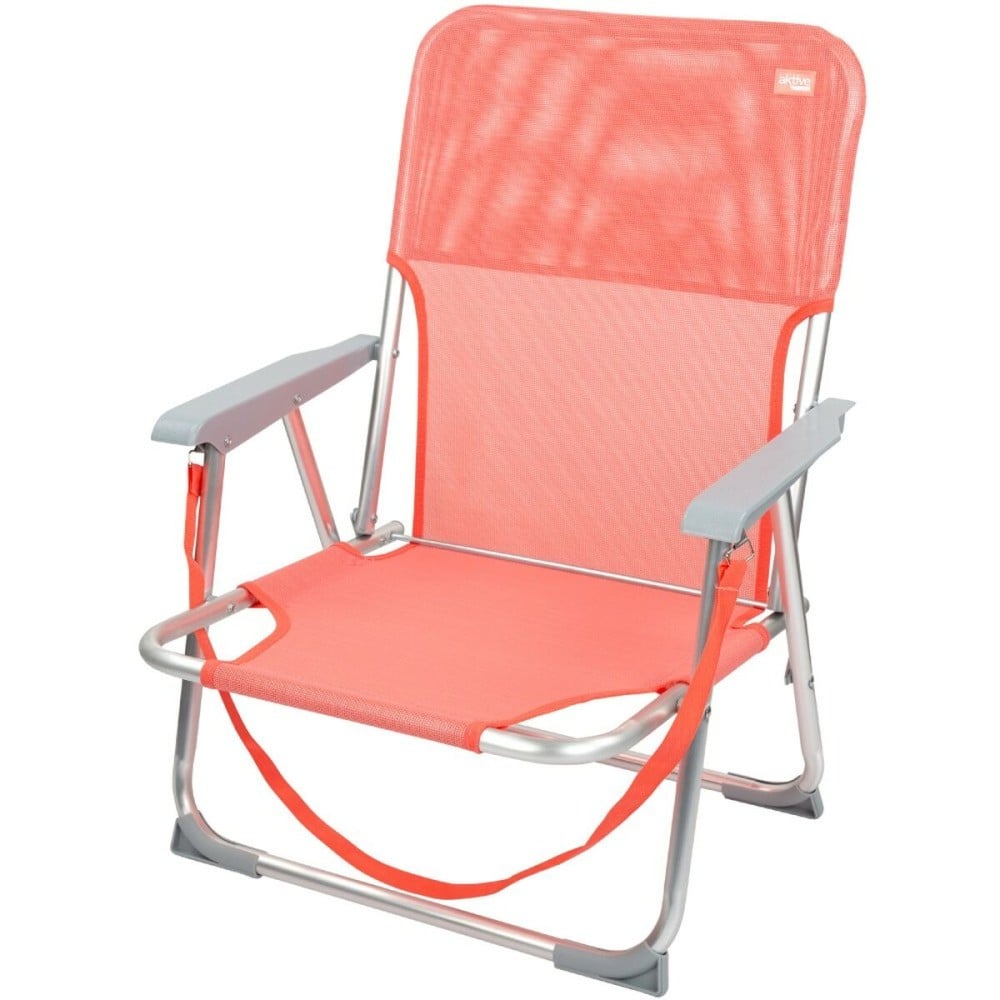 Chaise Pliante Aktive Flamingo Corail 44 x 72 x 35 cm (4 Unités)