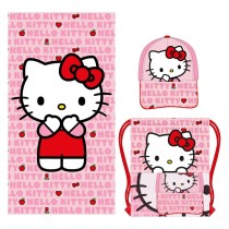 Bath towel Hello Kitty Pink