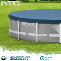 Swimming Pool Cover Intex 28032 Ø 457 cm 457 x 25 x 457 cm