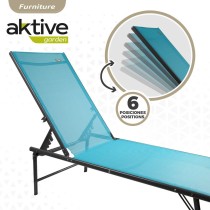 Hammock Aktive Blue 180 x 35 x 49 cm (2 Units)