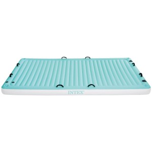 Inflatable Pool Float Intex Blanket White Turquoise 310 x 18 x 183 cm