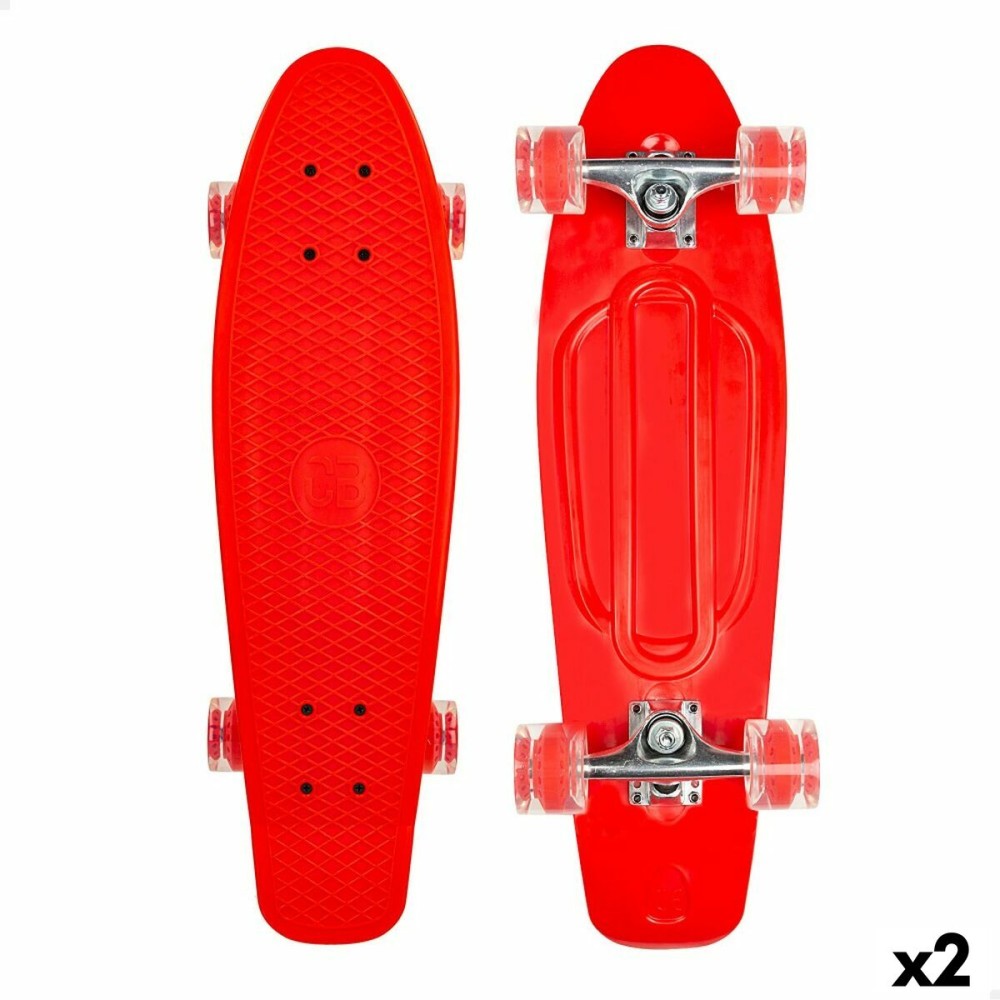 Skateboard Colorbaby Rouge (2 Unités)