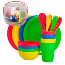 Picknick-Set Aktive 22,5 x 1,5 x 22,5 cm Polypropylen (4 Stück)