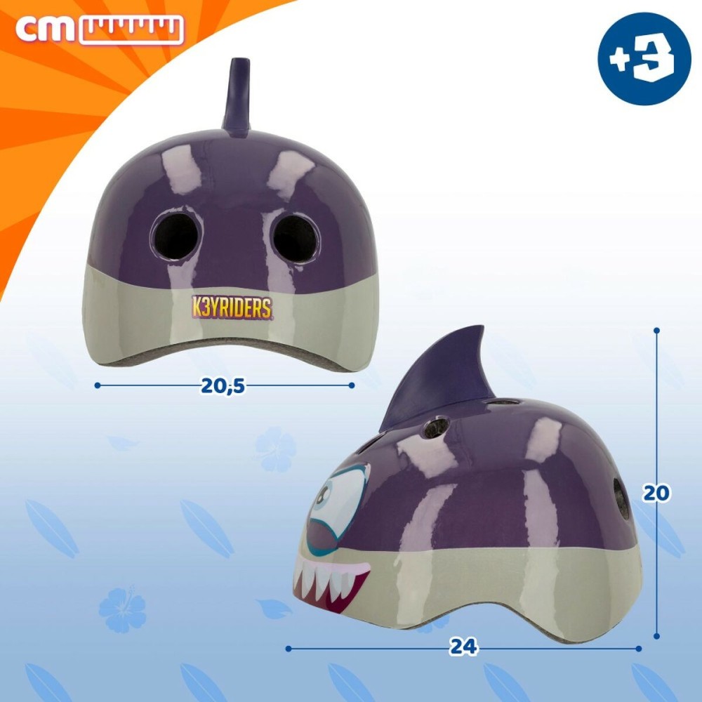 Casque Enfant K3yriders Shark 52-55 cm (4 Unités)